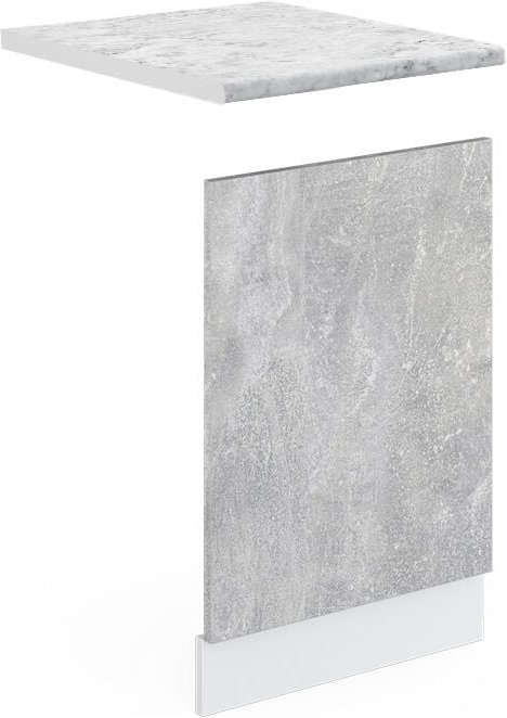 Vicco - Frontblende R-Line, Beton, 45 cm , ap Marmor