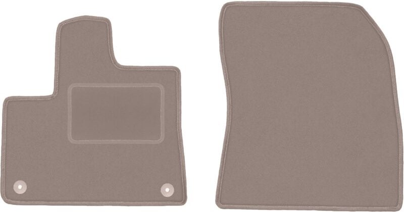Beige Vordermatten für: Paugeot Partner III Kombivan (2018-)