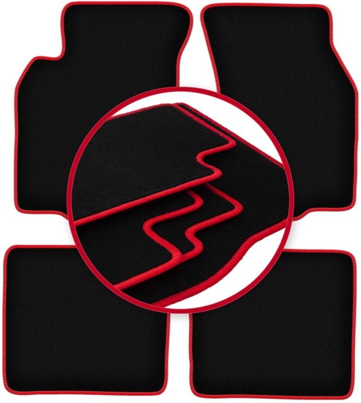 CARLUX-RED Autofußmatten für: Mitsubishi Colt V (CJ0) Fließheck (1996-2003)