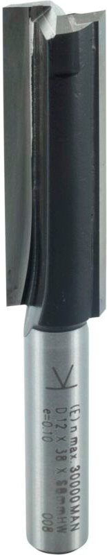 Ent European Norm Tools - ent Nutfräser - Fräser zum Einbohren in Hart- und Weichholz 12x38mm, hw