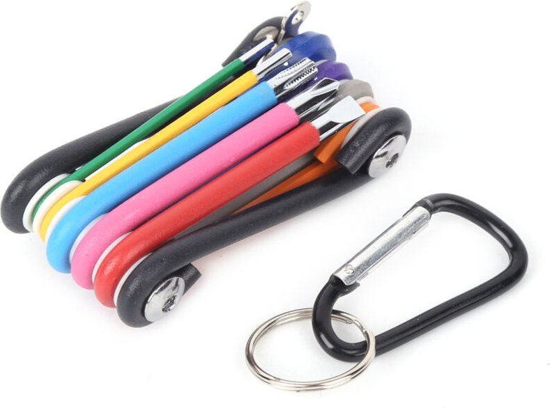 Ej.life - 9 in 1 Multifunktions-Mini-Reparaturwerkzeugset, Chrom-Vanadium-Stahl Bunt, 73 x 37 mm, für Fahrradreparatur, ...