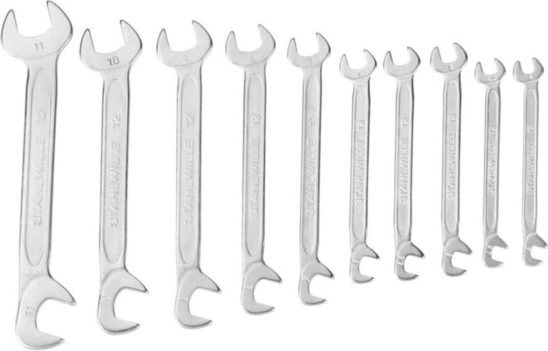 Klein-Doppelmaulschlüssel-Satz, 10-teilig - Stahlwille