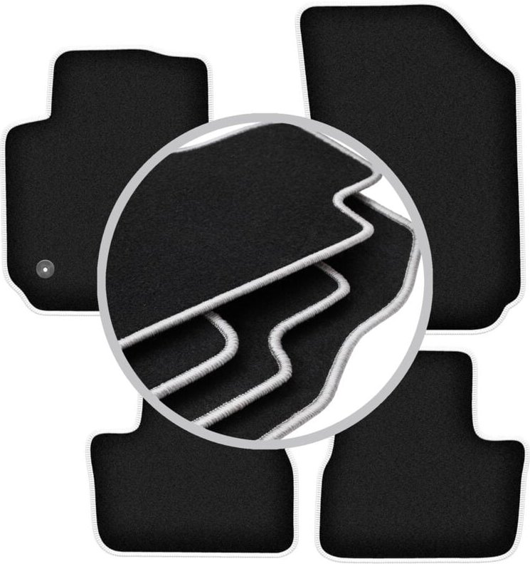 CARLUX-SILVER Autofußmatten für: Citroen C4 Cactus Crossover (2014-2018)