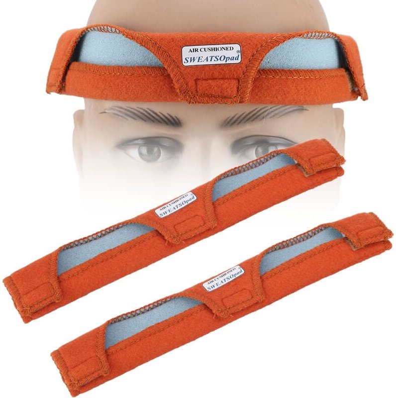 Ej.life - 2PCS Hut Schweißband Schweißband Set Schweißen Schutzhelm schweißabsorbierendes Wattepad Baumwolle Waschbar Wi...