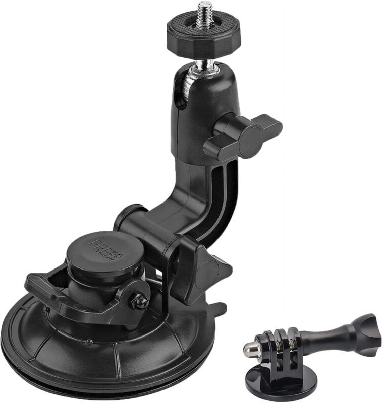 Beijiyi - Auto-Saugnapf-Einbeinstativ-Halterung, Auto-Kamera-Saugnapf-Halterung für Action-Kameras