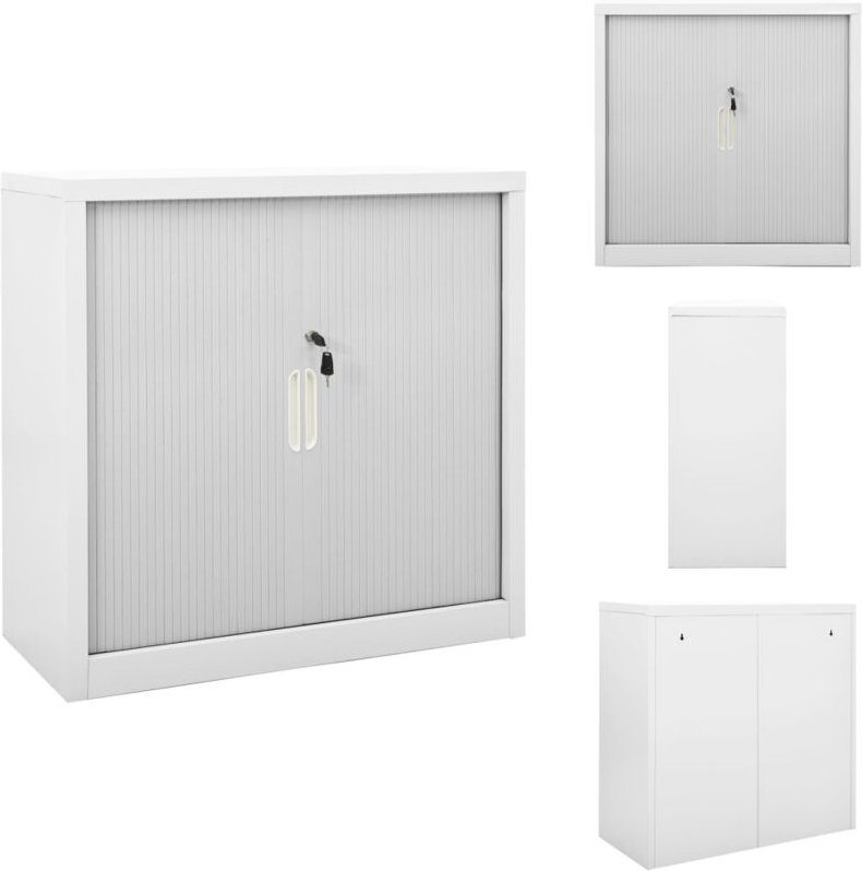 Schiebetürenschrank Grau 90x40x90 cm Stahl - Schiebetürschränke - Aufbewahrungsraum - Garderobe - Regal - Metallregal