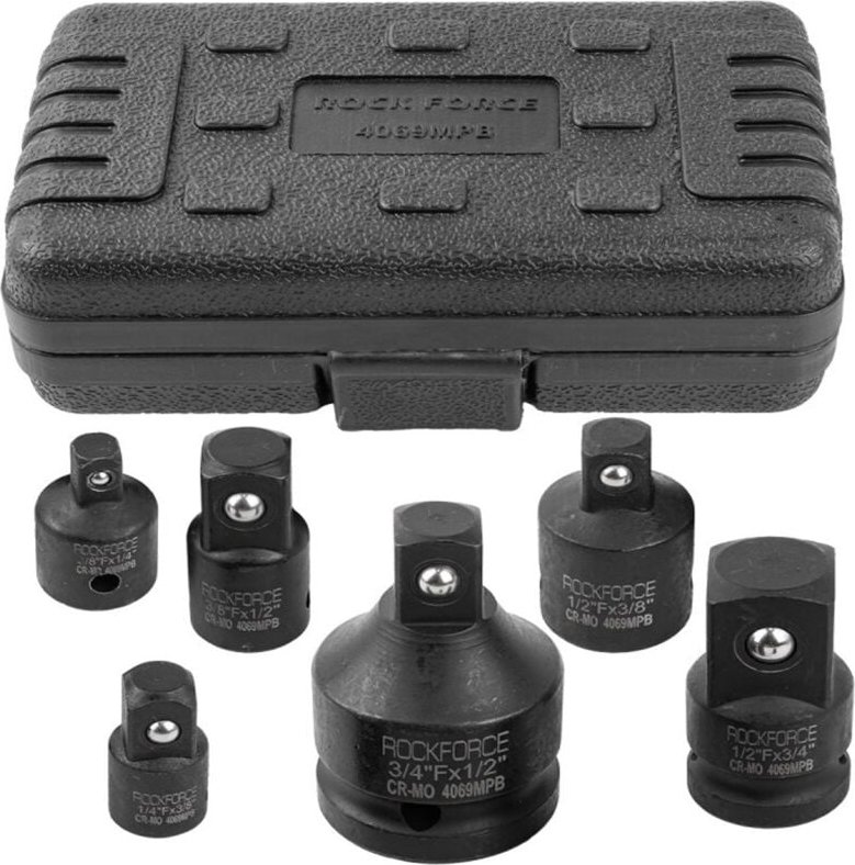 Schlagschrauber-Adaptersatz 1/4"-3/4" 6-tlg