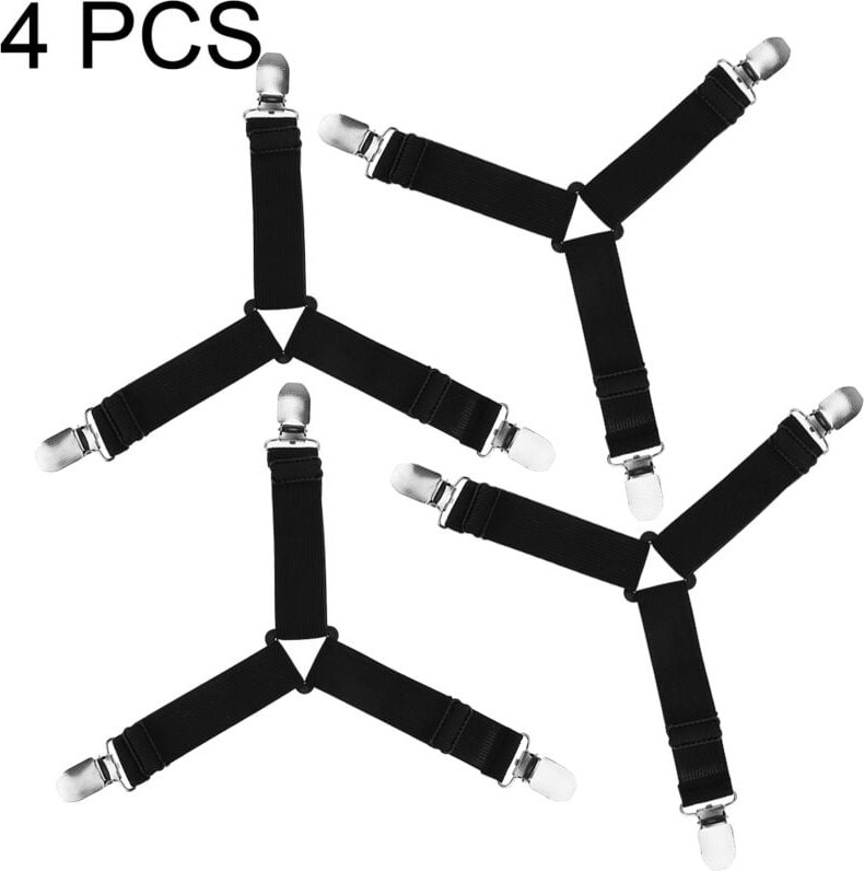 Set mit 4 verstellbaren Entenschnabelclips für Bettlakenhalter – Sicherer Halt für Bettlaken, kein Verrutschen oder Verh...