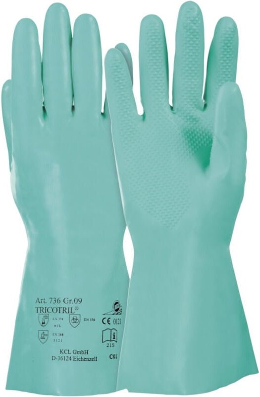Handschuh Tricotril 736, l 300mm,Gr.11,grün 10 Stk - Honeywell