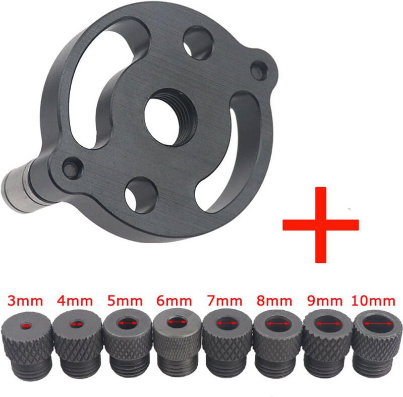 Guida per trapano a tassello, Dima di posizionamento per punzonatrice in lega di alluminio (Corpo di localizzazione) + 8...