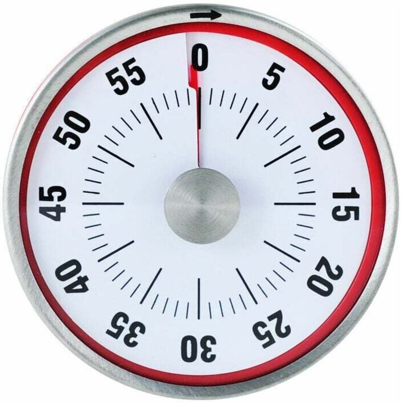 Tonchean - Zoll großer, runder visueller 60-Minuten-Timer für Kinder mit Autismus, Küche, Lehrer, Klassenzimmer, Kinder-...