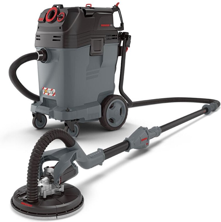 Langhalsschleifer lhs 225 vario & Sicherheitssauger (Nass- und Trockensauger) vcl 550 pro inkl. Schleifscheiben-Set - Me...