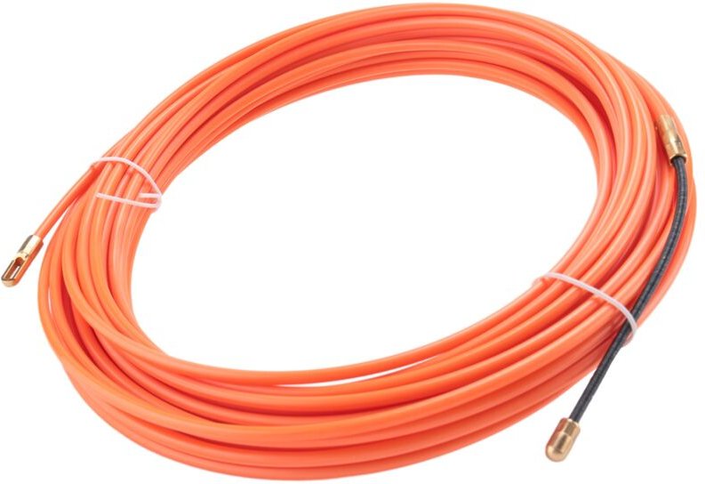 4Mm 15 Meter Orange Fuehrungsvorrichtung Nylon Elektrische Kabel Push Pullers Kanal Schlange Rodder Fisch Band Draht