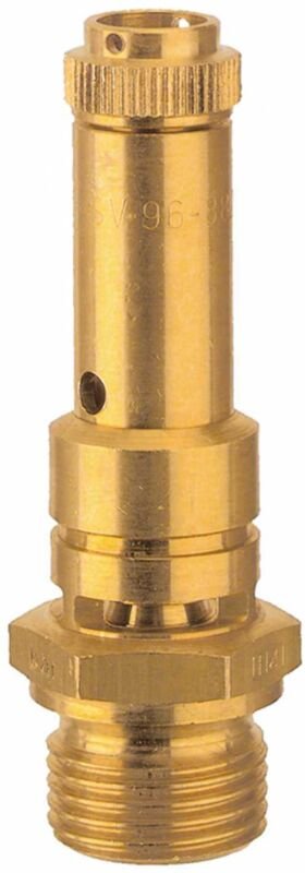 Sicherheitsventil dn 8, Messing, g 3/8, Ansprechdruck 17,5 bar - Riegler