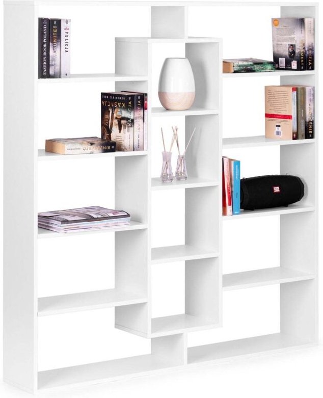 Modernes standregal bucherregal 14 regale wei modernhome