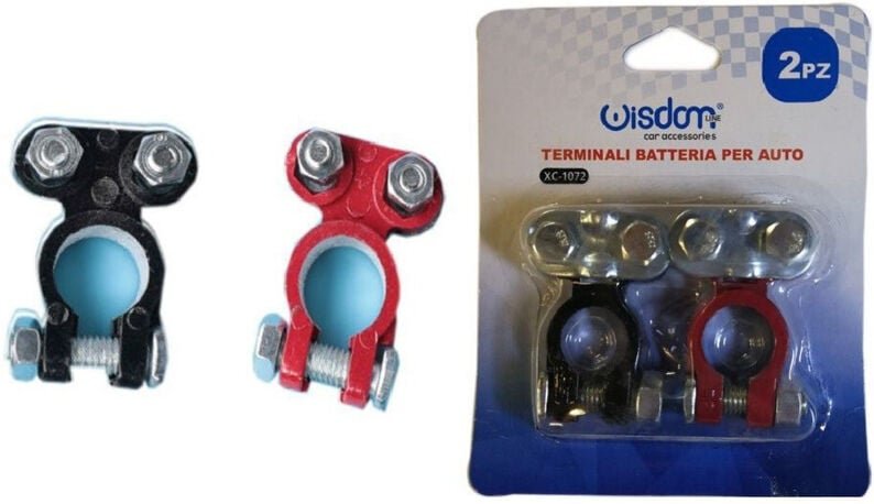 Trade Shop Traesio - Trade Shop - set 2 terminal terminal struktur für auto morsetti mit bullone XC-1072 -