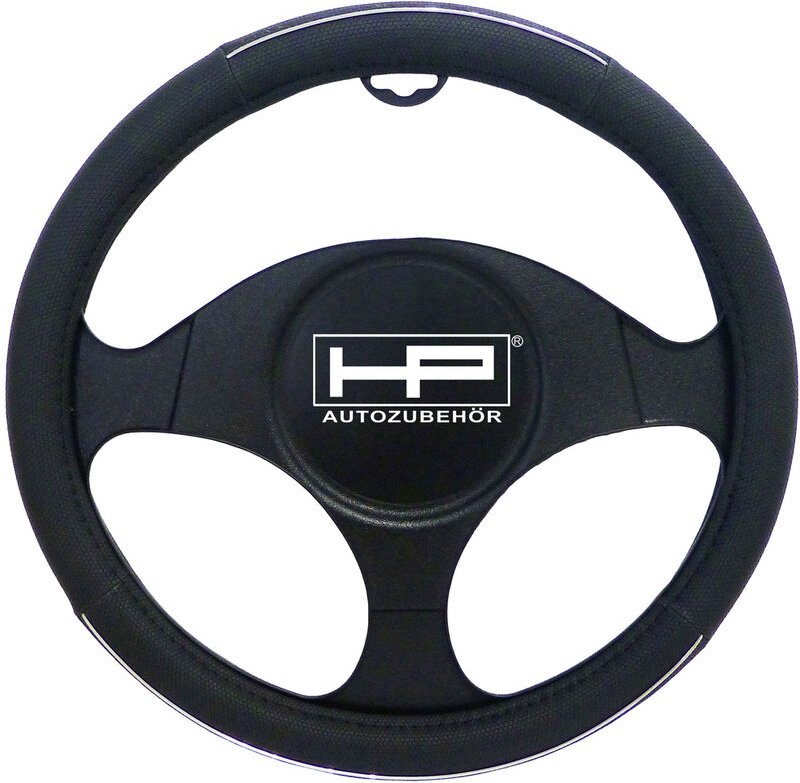 Lenkradbezug (ø x h) 39 cm x 4 cm Polyurethan (pu) Schwarz, Carbon 37 - 39 cm - Hp Autozubehör