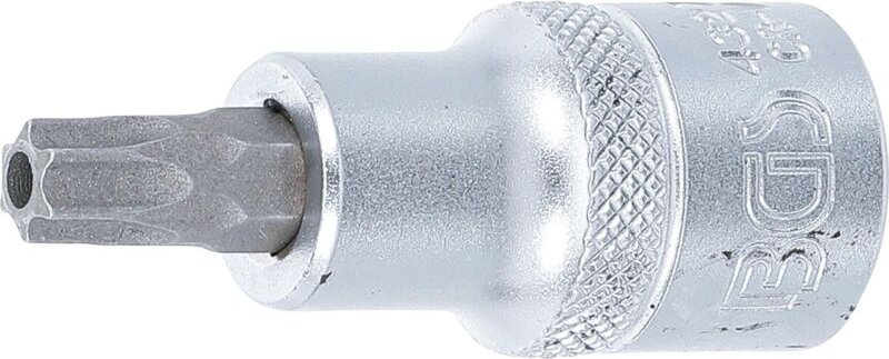 Bgs Technic - Bit-Einsatz Antrieb Innenvierkant 12,5 mm (1/2') T-Profil (für Torx) mit Bohrung T45