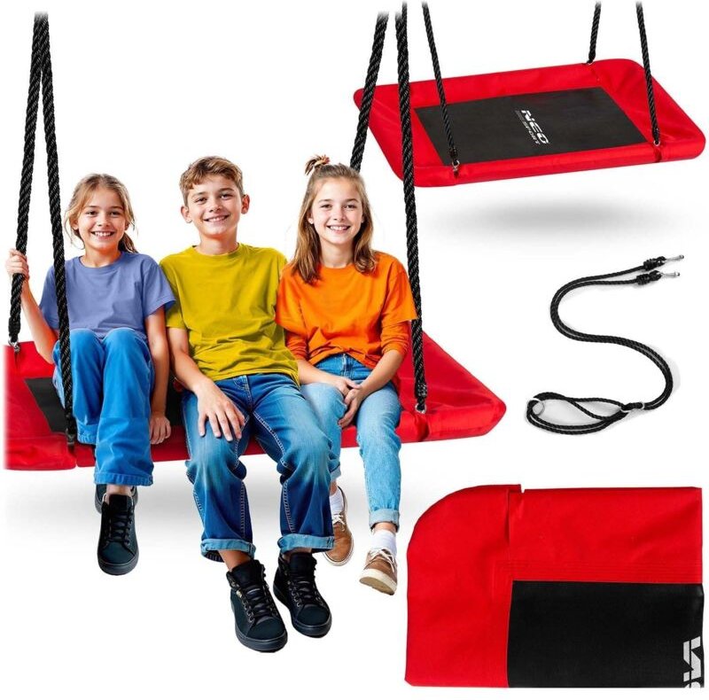 Rechteckige storchennestschaukel neo sport swingo 110 x 70 cm