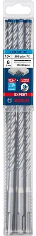 Professional Expert sds plus-7X Hammerbohrer, 8 x 200 x 265 mm, 10-tlg. (2608900169) - Bosch