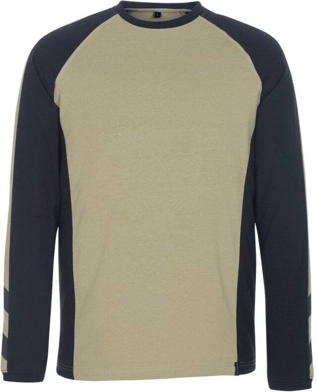 T-Shirt bielefeld unique langarm 50568 xl hellkhaki/schwarz - Mascot