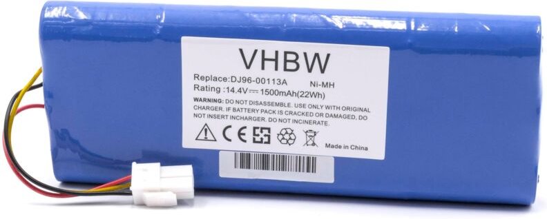 vhbw Akku kompatibel mit Samsung Navibot VC-RL84VR Staubsauger (1500 mAh, 14,4 V, NiMH)