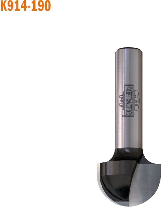 Konvex-Radiusfräser K914-127 HW Z2 S = 8 D = 12,7 x 12,7 x 40 R = 6,35 RH