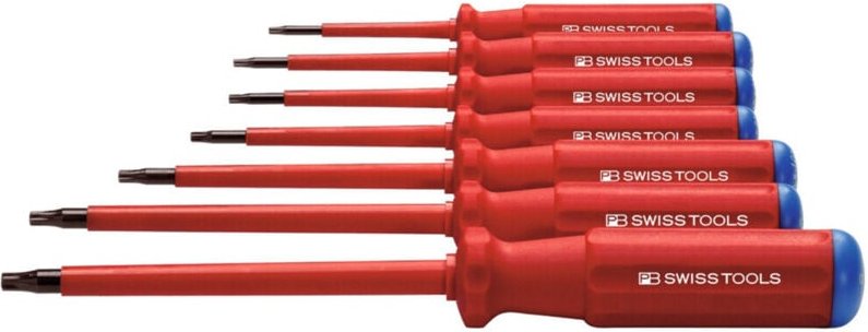 Thumbnail - Pb Swiss Tools - Schraubendreher-Satz, für Torx, vollisoliert, 7-teilig