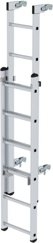 Günzburger Steigtechnik - Aufstiegsleiter mit selbstschließenden Schnellverschlüssen einhängbar 2tlg. - 027142