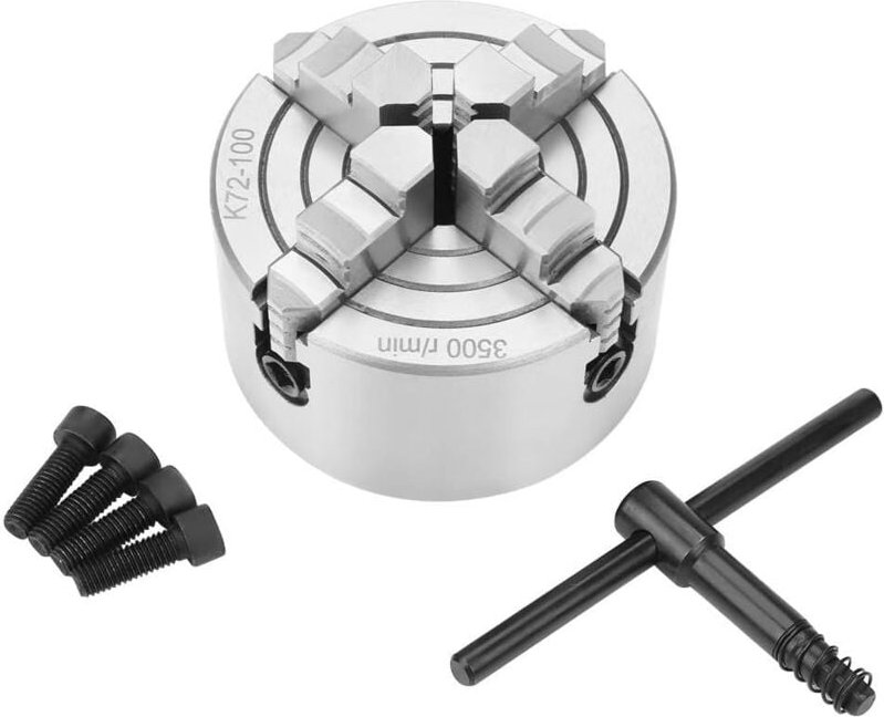 K72-100 4 Backenfutter K72-100 Unabhängiges umkehrbares Metalldrehmaschinenzubehör 100MM 3,93 Zoll