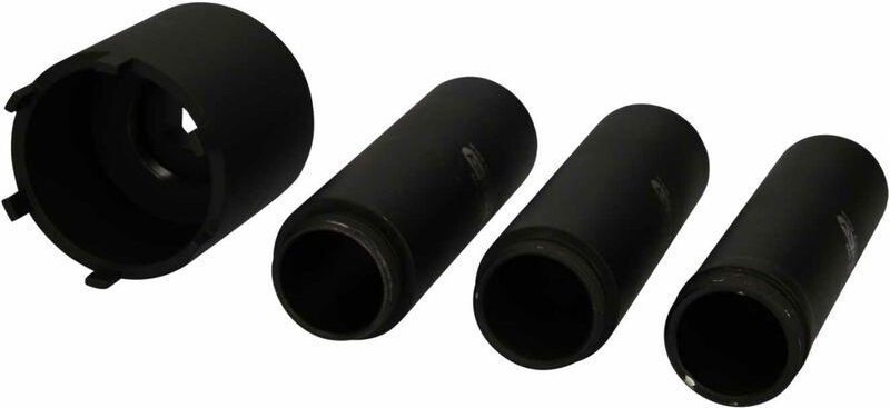 Ks Tools Nutmuttern-Schlüssel-Satz mit 3 Führungsrohren für Mercedes, ø 63 mm, 4-tlg.