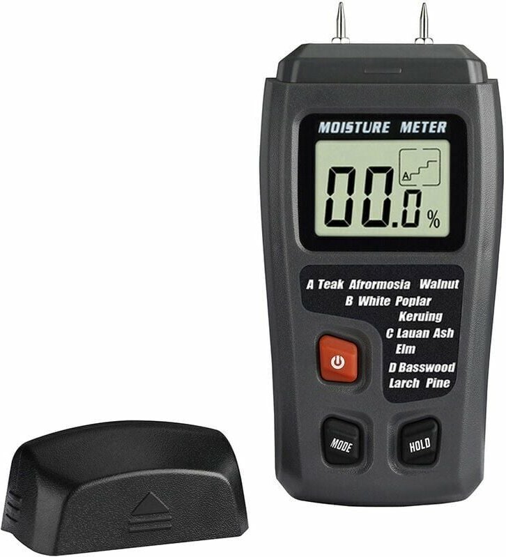 RZMT-10 Holzfeuchtemessgerät LCD Digital Feuchtigkeitsmessgerät Holzfeuchte Testgerät Tester Detektor Werkzeug Messen Si...