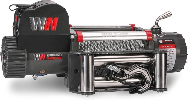 Elektrische Seilwinde Warrior Samurai 14500 6,5 t 12 v Stahlseil wasserdicht nach IP68
