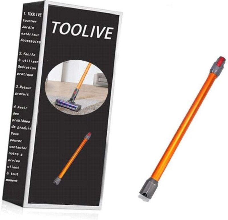 INHHUB Teleskoprohr, starre Stange, Verlängerungsstab, kompatibel mit Dyson V11, V10, V15, V8, V7, Länge 73 cm, Schnellv...