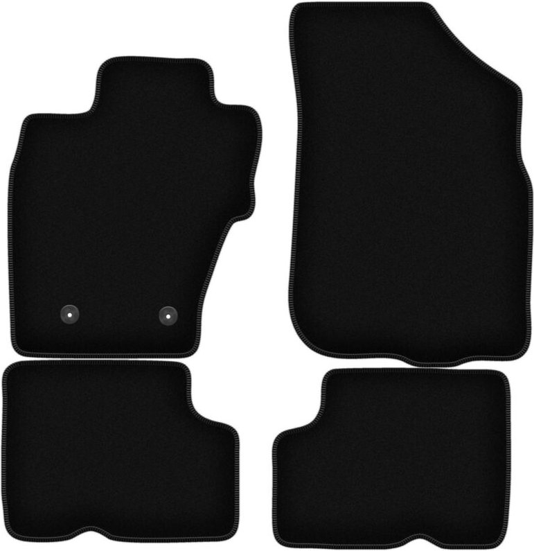 BASIC schwarze Veloursmatten für: Dacia Duster I 4WD SUV (2010-2018)