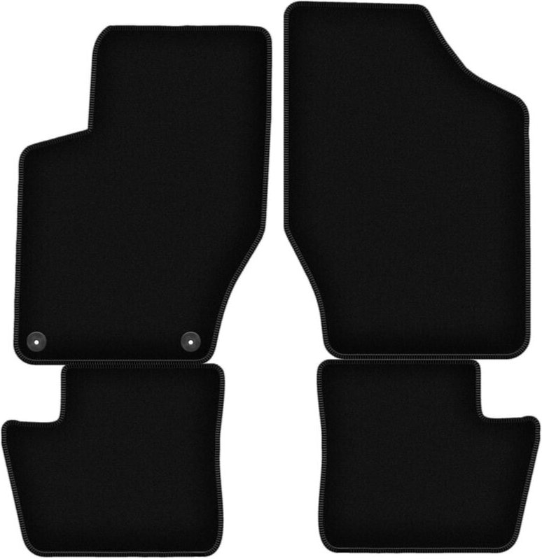 BASIC schwarze Veloursmatten für: Citroen DS4 Fließheck (2011-2015)