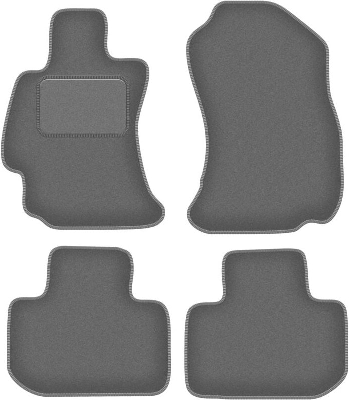 Graphit-Fußmatten für: Subaru Legacy V Limousine, Kombi (2009-)