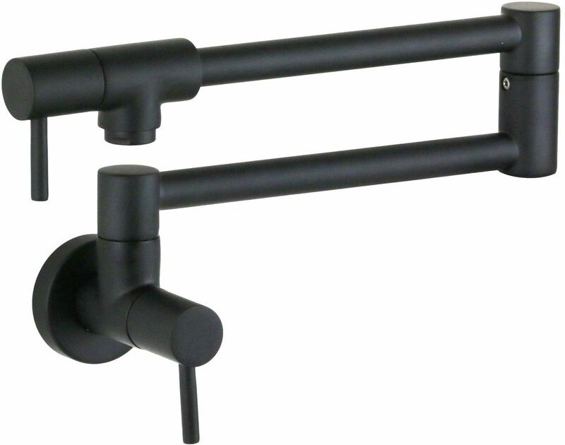 Nice Rubinetterie - Matt-schwarz farbe Gelenk-Topffüllhahn Nice 290031NO matt-schwarz