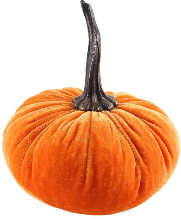 Tlily - Große Samtkürbisse zum Dekorieren, handgefertigte künstliche Erntekürbisse, Herbst-Halloween-Erntedankfest-Heimd...