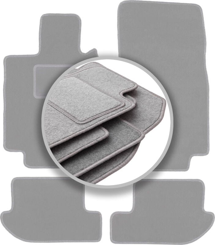 Graue Autofußmatten für: Mercedes CL W215 Coupé (1999-1006)