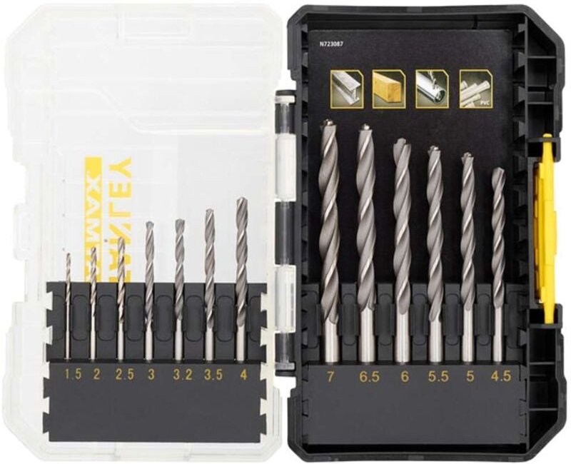 Thumbnail - Stanley - STA88553-XJ Präzisions-Metallbohrer, 1,5–7 mm, Box mit 13 Stück