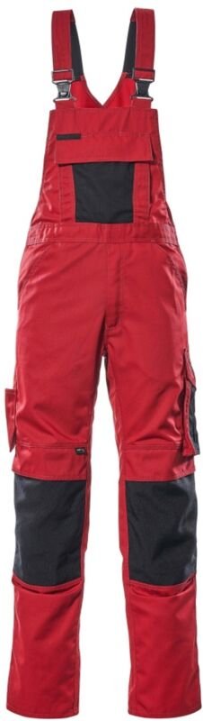 Mascot UNIQUE Latzhose Augsburg Gr. 64 rot/schwarz