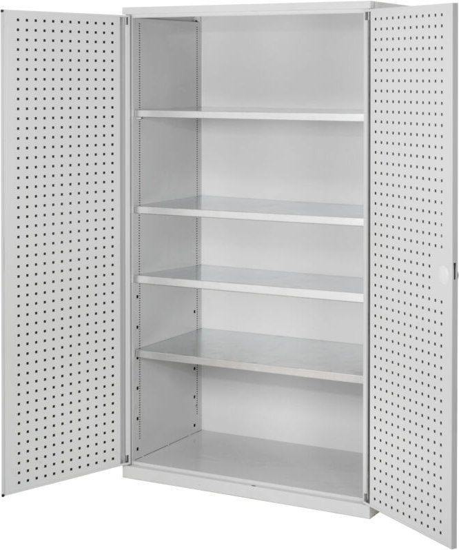 Kappes ®RasterPlan Großvolumenschränke 1950x1130x590mm Lochplattentüren Modell 1 lichtgrau