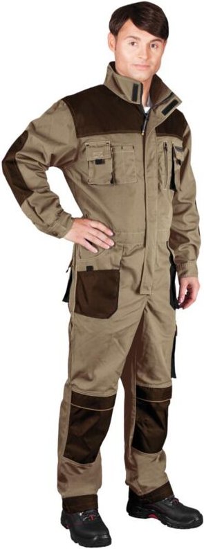 Arbeitsoverall in versch. Farben beige/braun 62