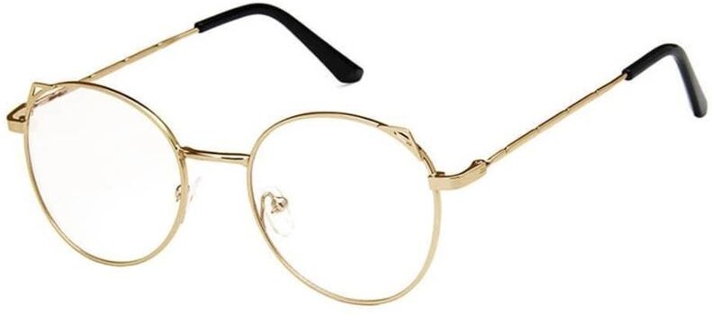 Anti blaulichtbrille katzenohren - gold