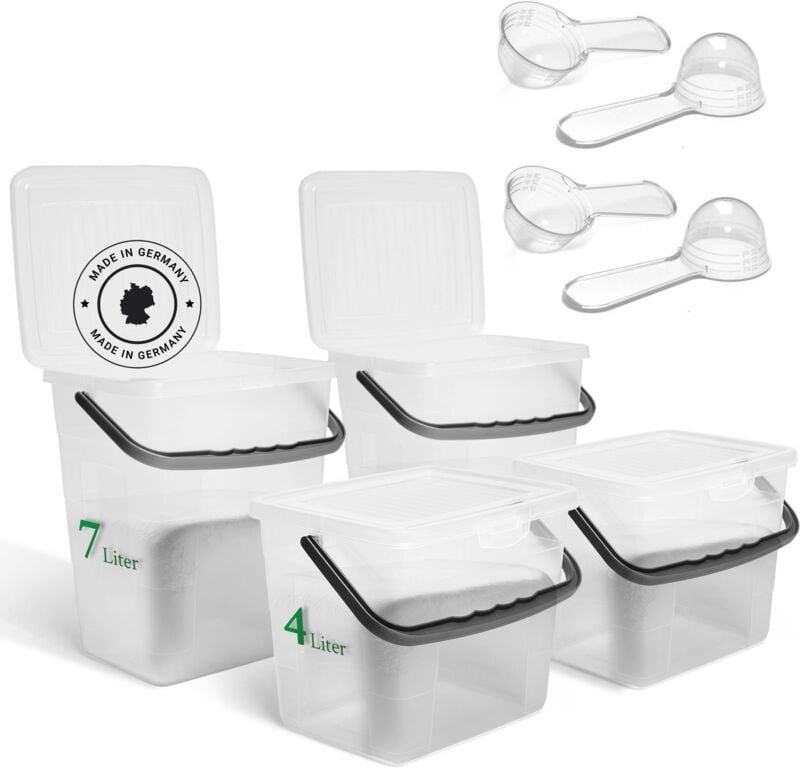 Novaliv - 2x Aufbewahrungsbox Box + Deckel