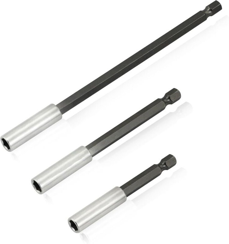 Ersandy - Magnetische Verlängerungsstange für elektrischen Bohrer-Bit-Verlängerungshalter, 1/4 Sechskant, Länge 75/100/1...