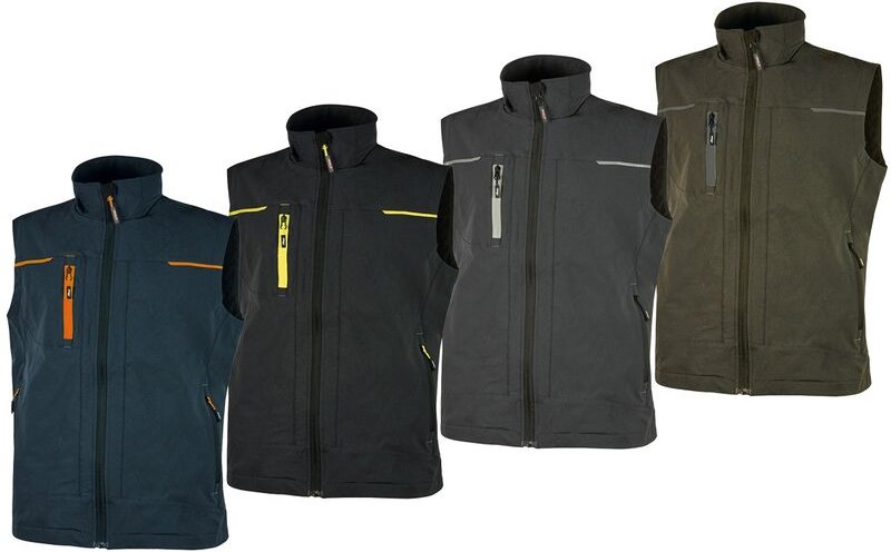 Gilet da lavoro elasticizzato U-power Saturn U-4 stretch-Grigio-L - Grau - - Grau