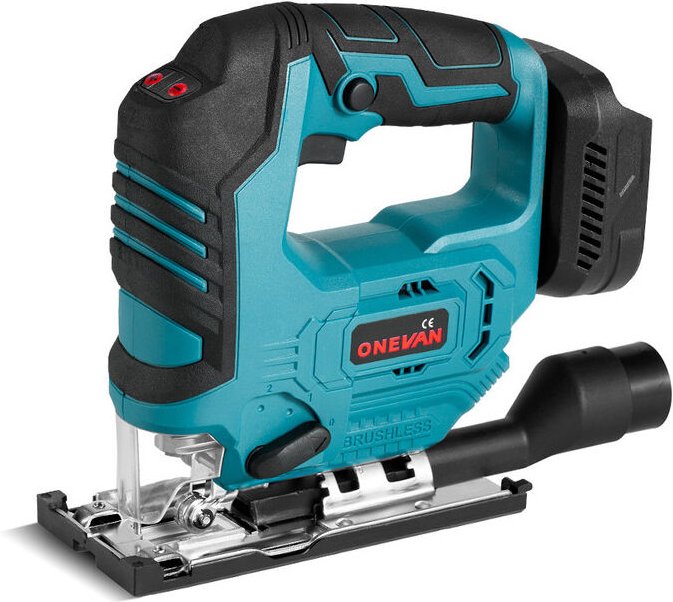 Onevan - 3500 rpm Akku-Stichsäge, 26 mm Stichsäge mit 5-Gang-Einstellung passend für Makita-Akku