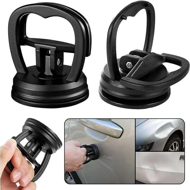 Thumbnail - ZVD - Lot de 2 outils de réparation de bosses de voiture, ventouse, poignée de levage pour voiture, poignée, carrelage, ...